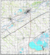 Топографические карты Генштаба России 1:100 000 1см.=1км. N-44-102