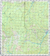 Топографические карты Генштаба России 1:100 000 1см.=1км. N-45-071