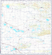 Топографические карты Генштаба России 1:200 000 1см.=2км. M-44-01