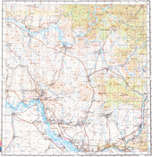 Топографические карты Генштаба России 1:200 000 1см.=2км. M-44-17