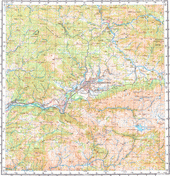 Топографические карты Генштаба России 1:200 000 1см.=2км. M-44-18