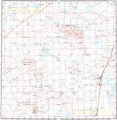 Топографические карты Генштаба России 1:200 000 1см.=2км. M-44-20