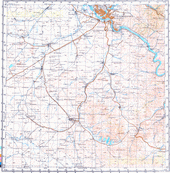Топографические карты Генштаба России 1:200 000 1см.=2км. M-44-23