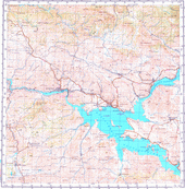 Топографические карты Генштаба России 1:200 000 1см.=2км. M-44-24