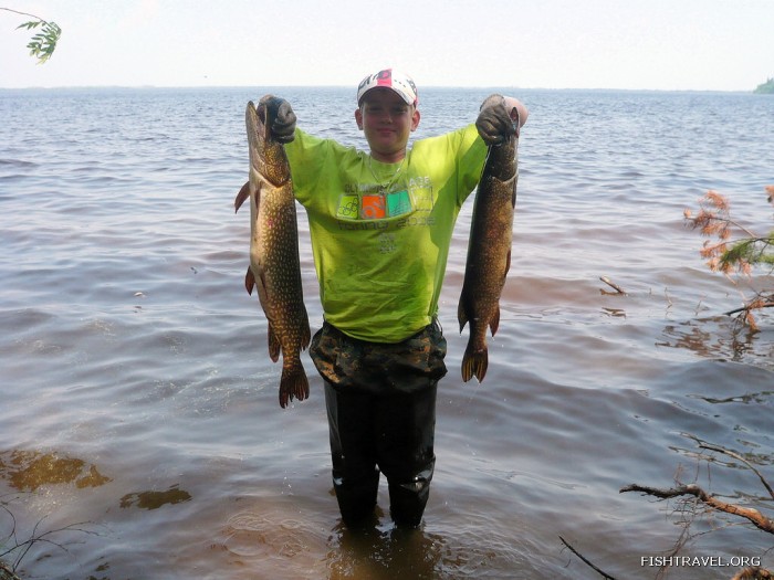 Рыбалка на таежном озере Томская область. Щука