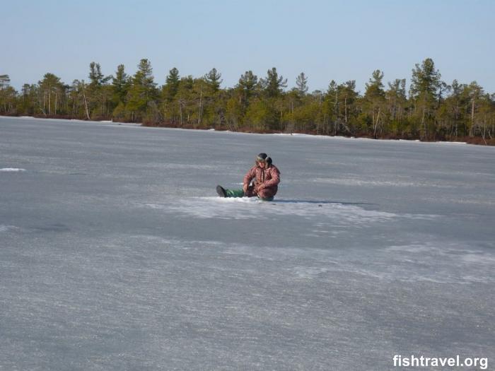 Зимняя рыбалка в Новосибирской области.
