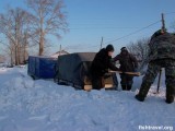 Зимняя рыбалка в Новосибирской и Томской области. Бывало и так по возвращению из тайги:))