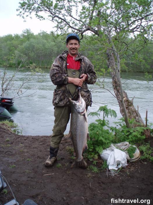 Камчатка рыбалка. Рыболовный тур на Камчатку за чавычей в июне 2009 года.